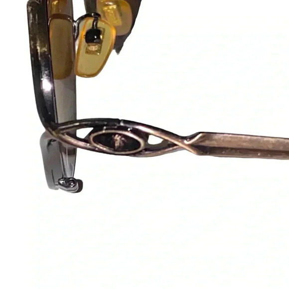 Vintage 1990\'s Versace Medusa Wire Rimmed Aviator Bronze Sunglasses main image 7